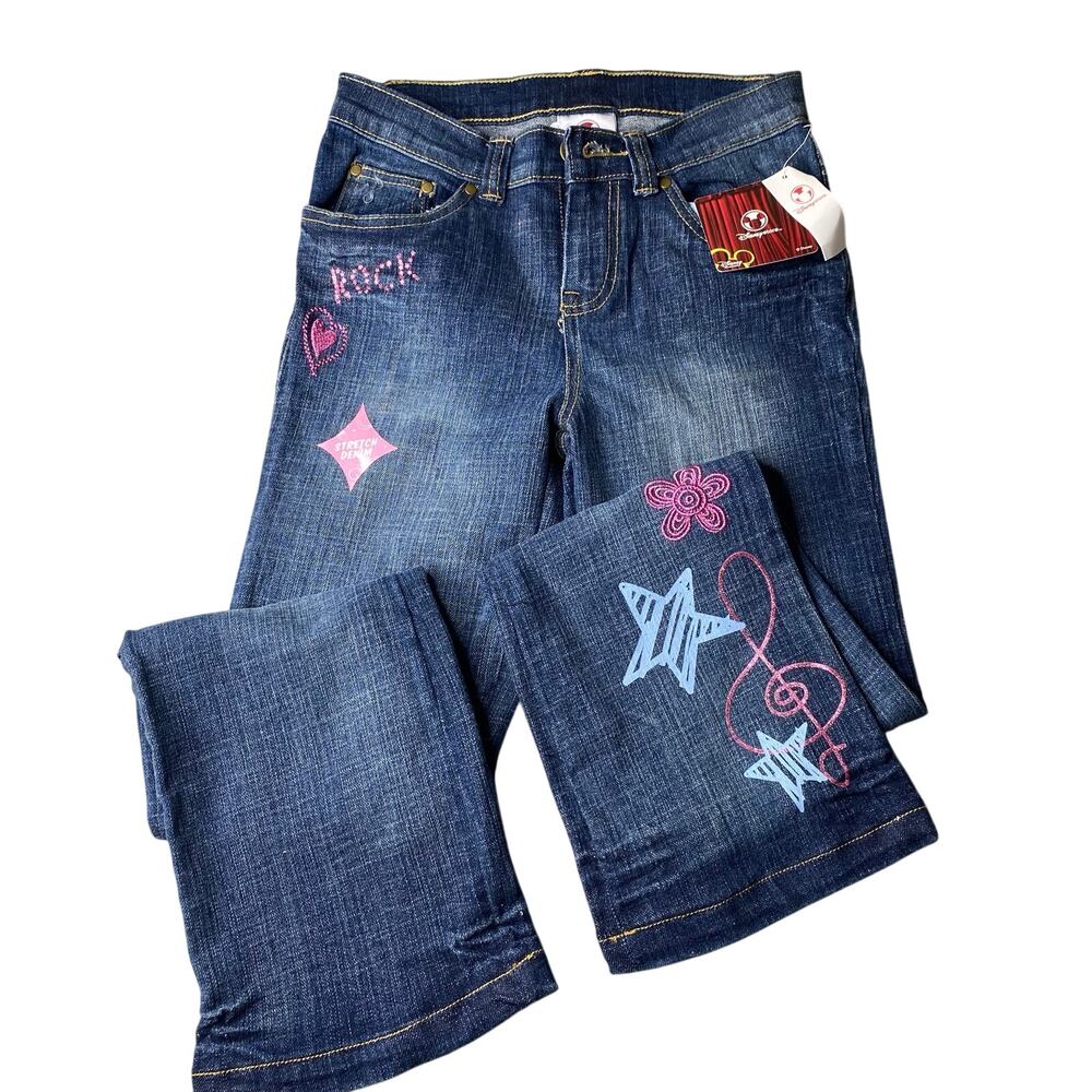 Vintage Y2K Tween HighSchool Musical Disney Flare Jeans Size 10 Juniors